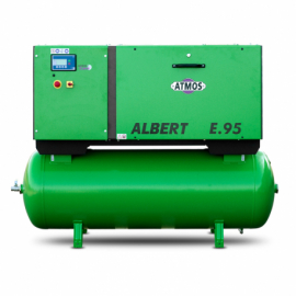 Винтовой компрессор Atmos Albert E 95-10-KRD с ресивером и осушителем