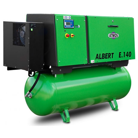 Винтовой компрессор Atmos Albert E 140-KRD 10 с ресивером и осушителем