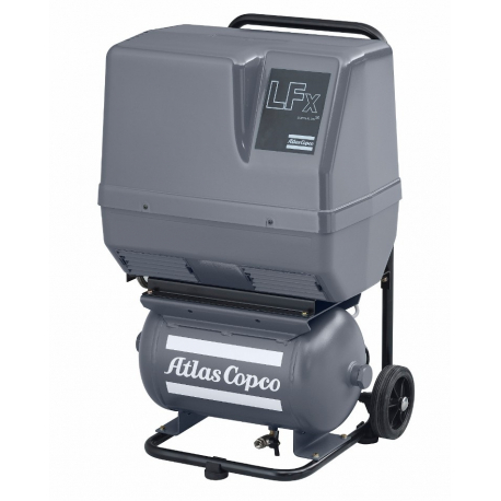 Поршневой компрессор Atlas Copco LFx 1,0 1PH на тележке с ресивером
